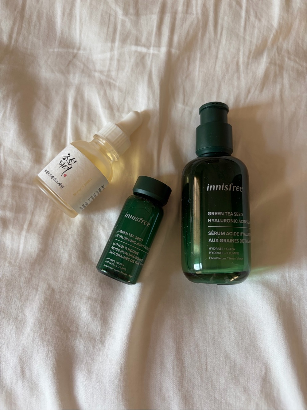 Innisfree Green Tea Seed Hyaluronic Acid Serum + Samples - Deep Green